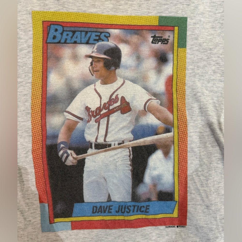 Dave Justice Topps Braves Graphic Tee